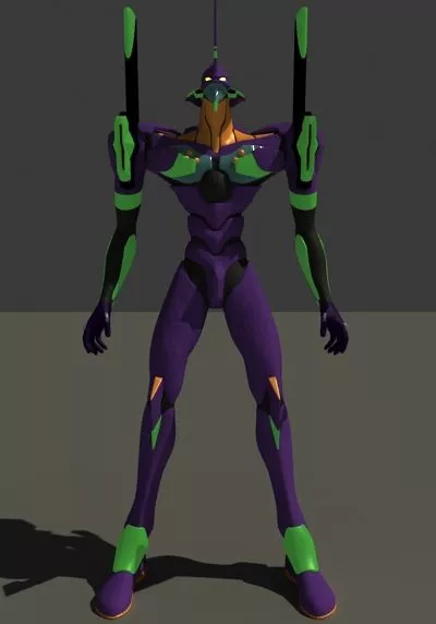 Eva Unit Robot Character 3d model Eva Unit Robot Character 3d model