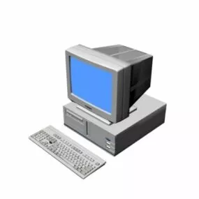 Early Desktop Computer 3d model