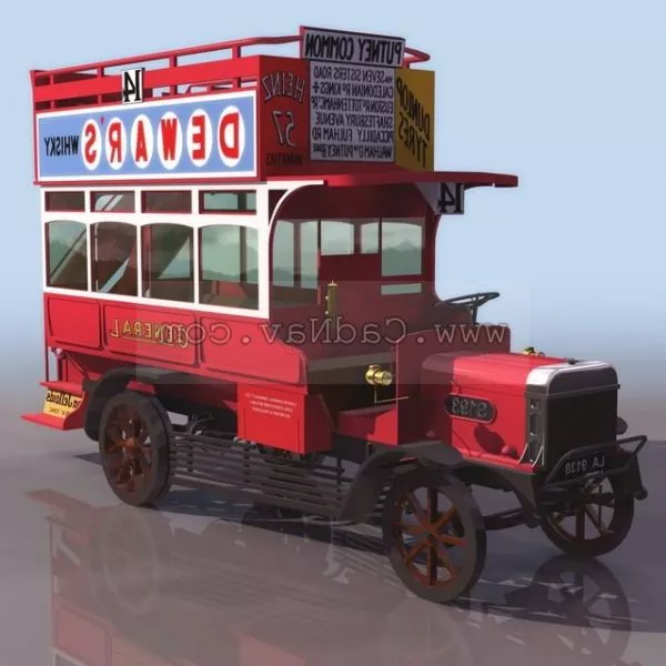 Early Type Of Automobile 3d model Early Type Of Automobile 3d model