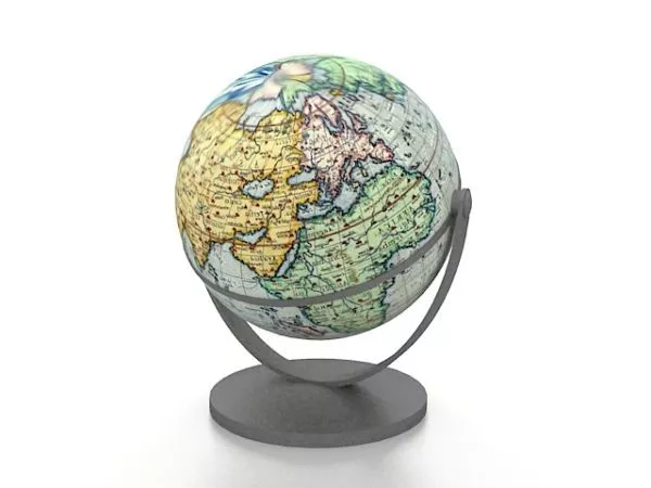 Modern Table Globe 3d model