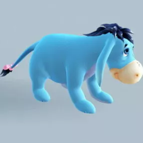 Eeyore Stuffed Toy 3d model