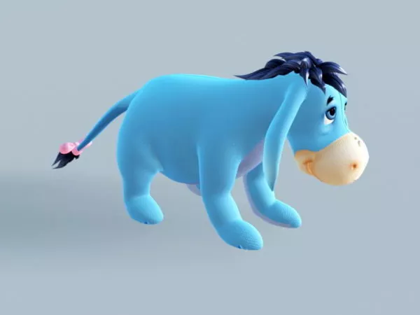 Eeyore Stuffed Toy 3d model Eeyore Stuffed Toy 3d model