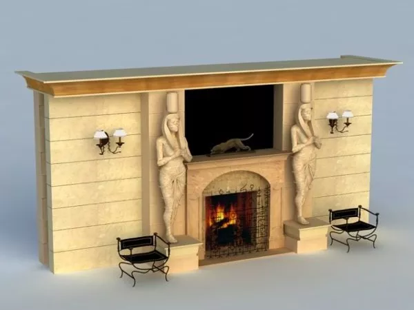 Egyptian Monolithic Stone 3d model