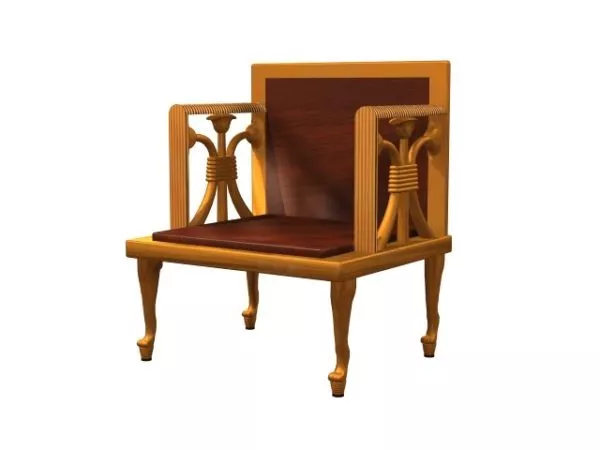 Egyptian Chair 3d model Egyptian Chair 3d model