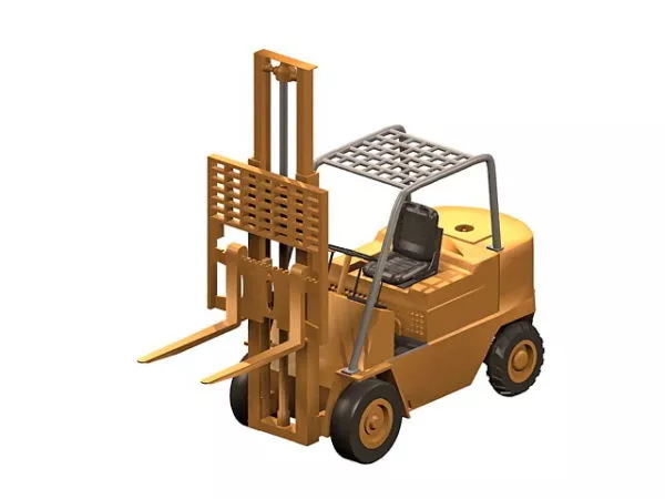 Industrial Forklift 3d model
