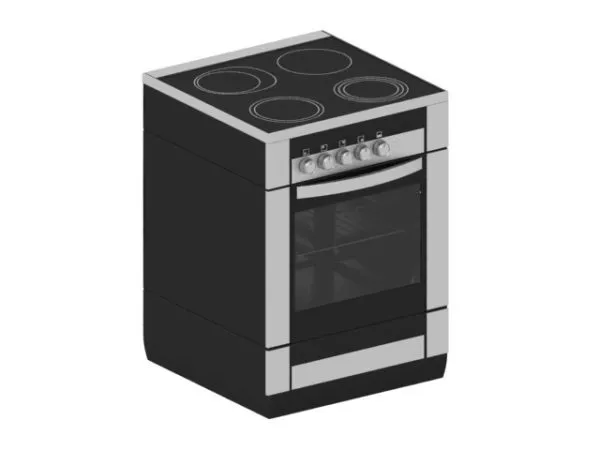 Grey Refrigerator Freezer With Quick Ice 3d model