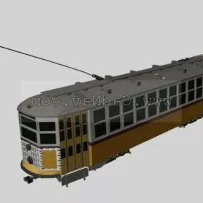 Electric Street Car City 3d model