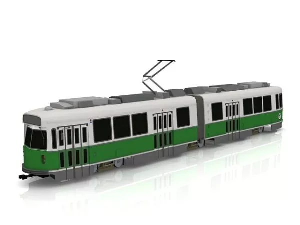 Red Train Caboose 3d model