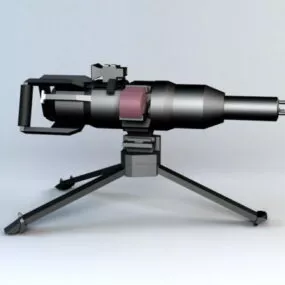 Electromagnetic Machine Gun 3d model