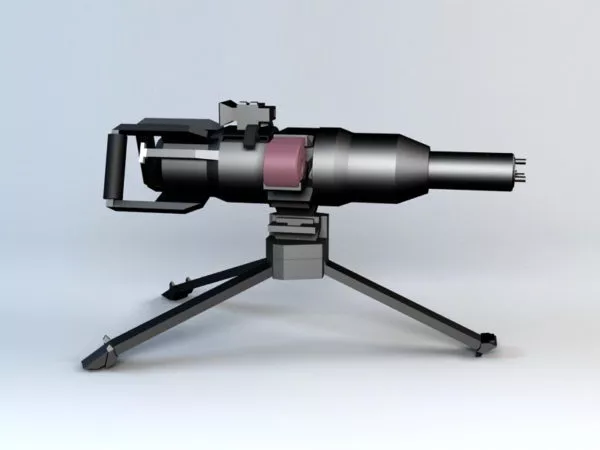 Electromagnetic Machine Gun 3d model Electromagnetic Machine Gun 3d model