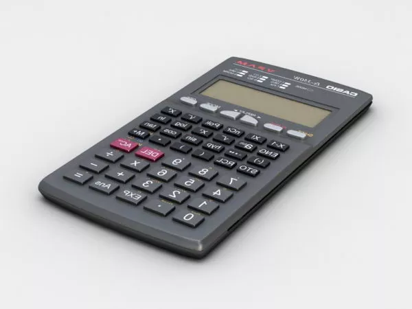 Portable School Calculator 3d model