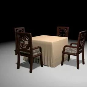 Elegant Dinette Sets 3d model