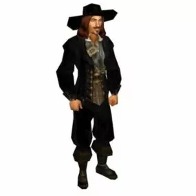 Character Male Elegant Gothic Aristocrat 3d model