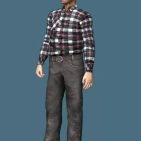 Elegant Old Man Rigged 3d model