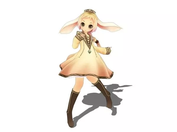 Anime Kawaii Girl 3d model