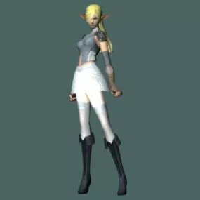 Elf Female Character Character 3d model
