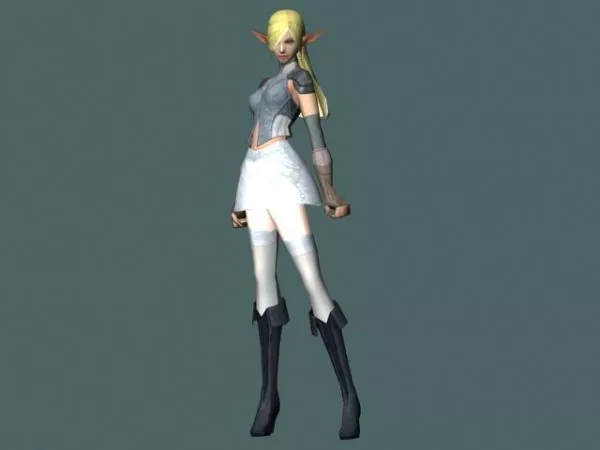 Elf Female Character Character 3d model Elf Female Character Character 3d model
