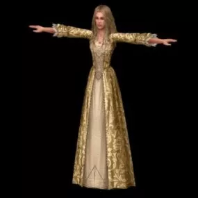 Elizabeth Swann Character 3d model