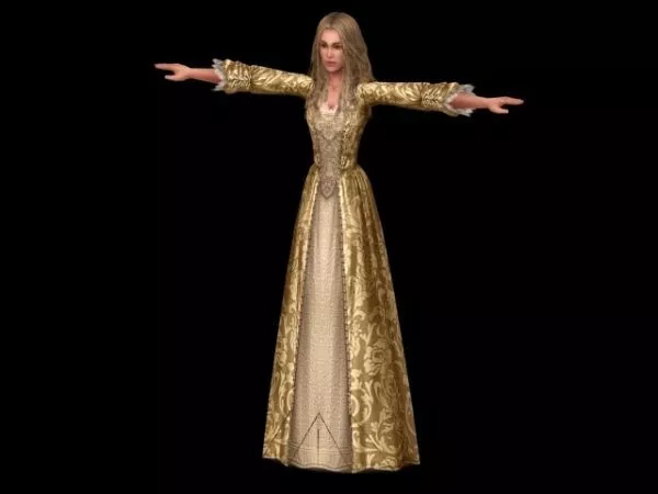 Elizabeth Swann Character 3d model Elizabeth Swann Character 3d model