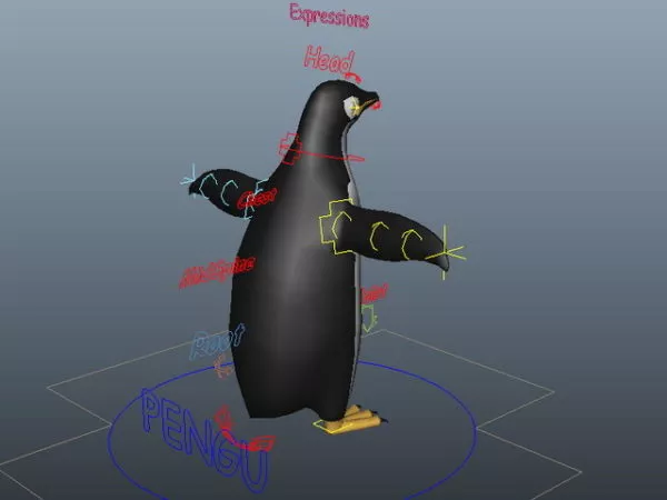 Emperor Penguin Rig 3d model Emperor Penguin Rig 3d model