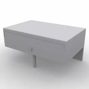 End Table With Drawer Furniture 3d model