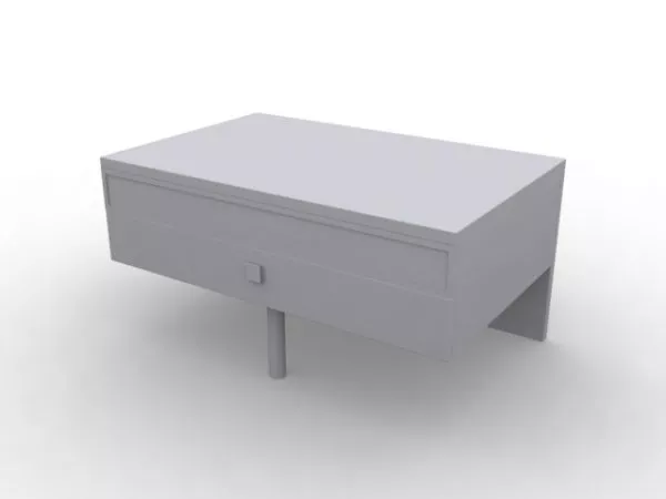 End Table With Drawer Furniture 3d model End Table With Drawer Furniture 3d model