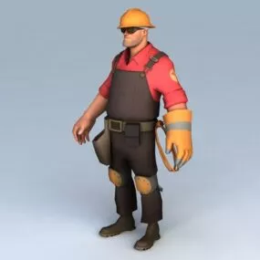 Engineer Character Rigged 3d model