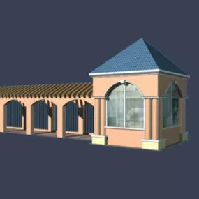Entrance Doors And Corridors 3d model