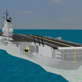 Essex-class Aircraft Carrier 3d model