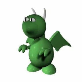 European Dragon Cartoon Toy 3d model