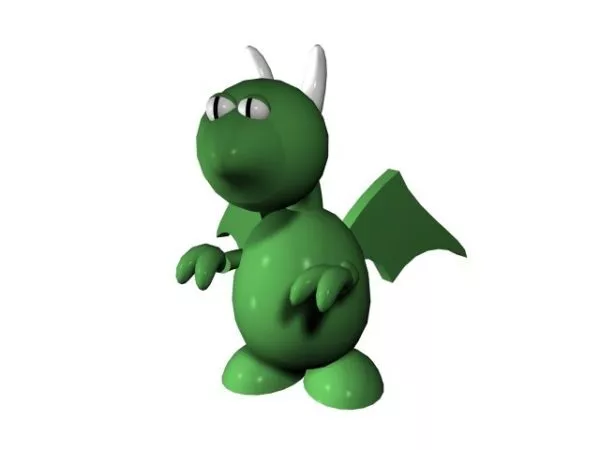 Creature Dragon Character Firing 3d model