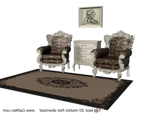 European Style Furniture Classic Sofa Sets 3d model European Style Furniture Classic Sofa Sets 3d model