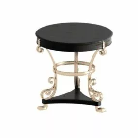 European Metal Coffee Table 3d model