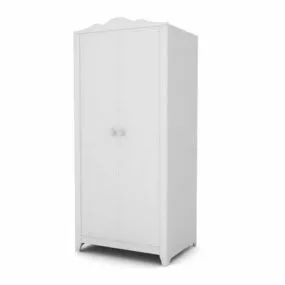 European Wooden Armoire Furniture 3d model