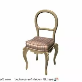 European Furniture Dining Chair 3d model