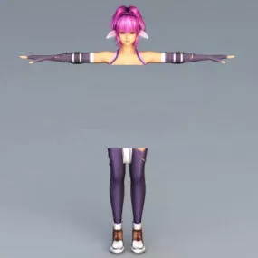 Evil Japanese Anime Girl 3d model