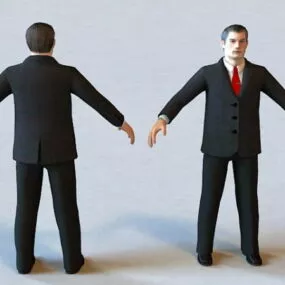 Executive Business Man 3d model