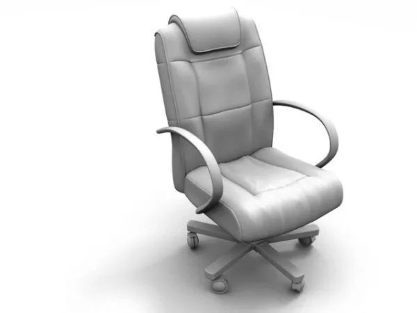 Executive Chair With Headrest 3d model Executive Chair With Headrest 3d model