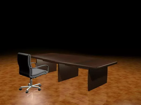 Executive Desk And Chair 3d model Executive Desk And Chair 3d model
