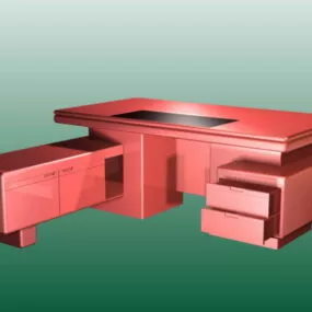 Executive Desk Design 3d model