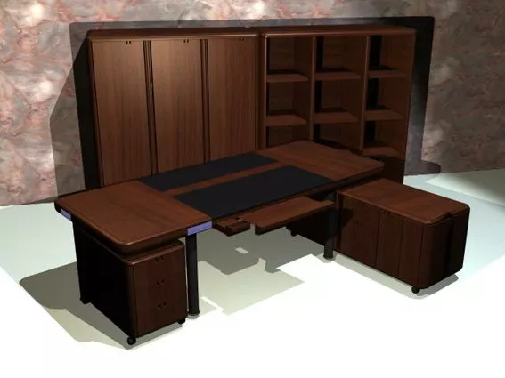 Executive Office Furniture Sets 3d model Executive Office Furniture Sets 3d model