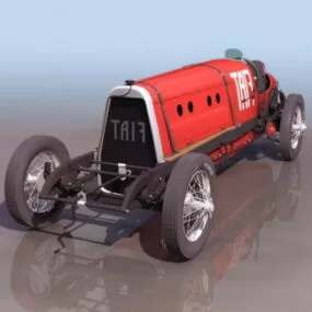 Fiat F2 Race Car 3d model