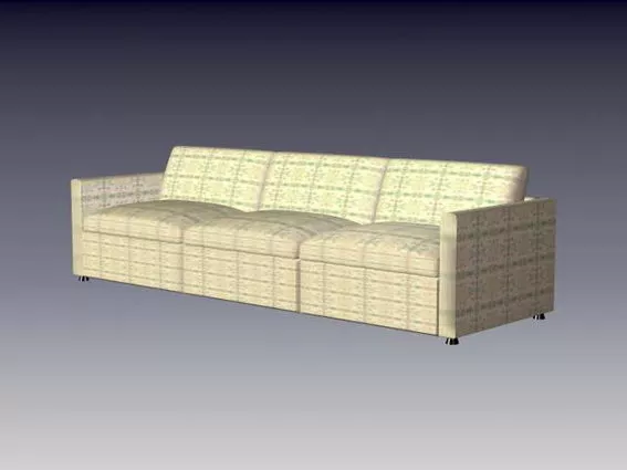 Fabric Couch Sofa 3d model Fabric Couch Sofa 3d model
