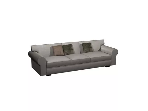 Fabric Cushion Couch 3d model Fabric Cushion Couch 3d model