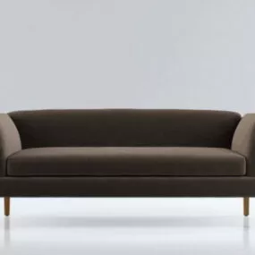 Fabric Long Couch Furniture 3d model