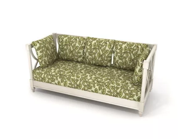 Furniture Fabric Sofa Bed 3d model Furniture Fabric Sofa Bed 3d model