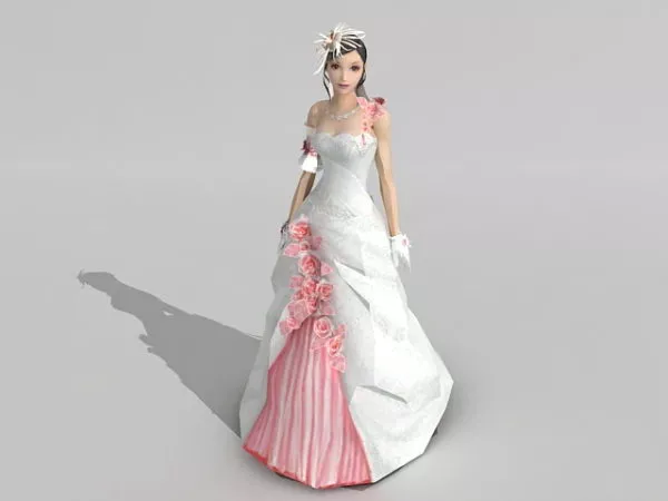 Fairy Bride Girl 3d model Fairy Bride Girl 3d model