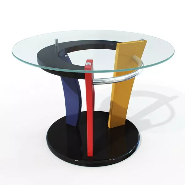 Furniture Fancy Glass Round Table 3d model Furniture Fancy Glass Round Table 3d model