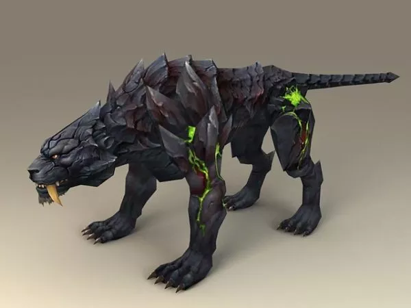 Fantasy Black Tiger 3d model Fantasy Black Tiger 3d model