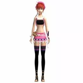 Fantasy Hmong Girl Character 3d model
